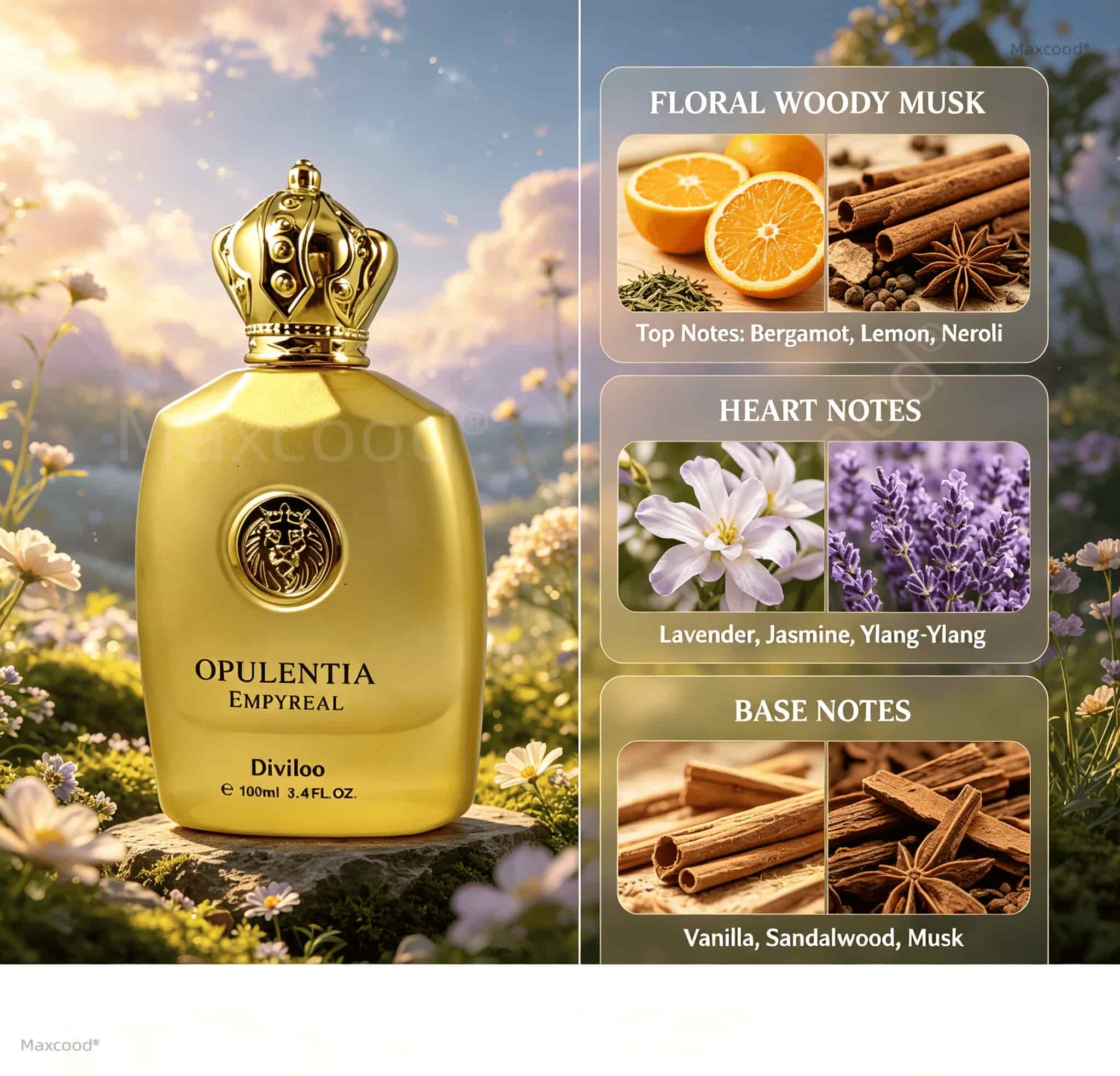 Notas florales, amaderadas y a - Perfume Floral Fragrance reseña y precio