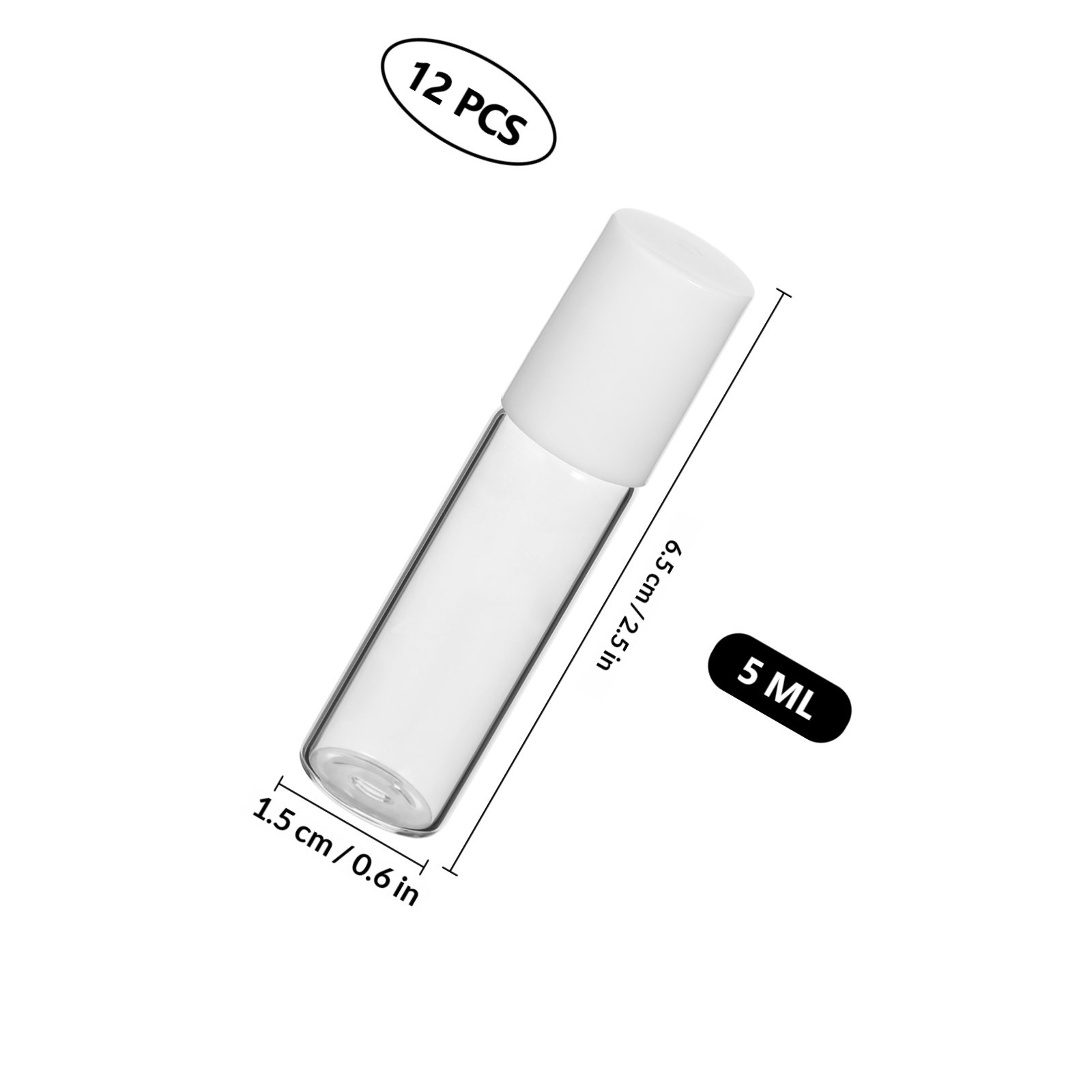 12 botellas de vidrio de 5 ml  - On Perfume & Fragrance Kota Bogor reseña y precio