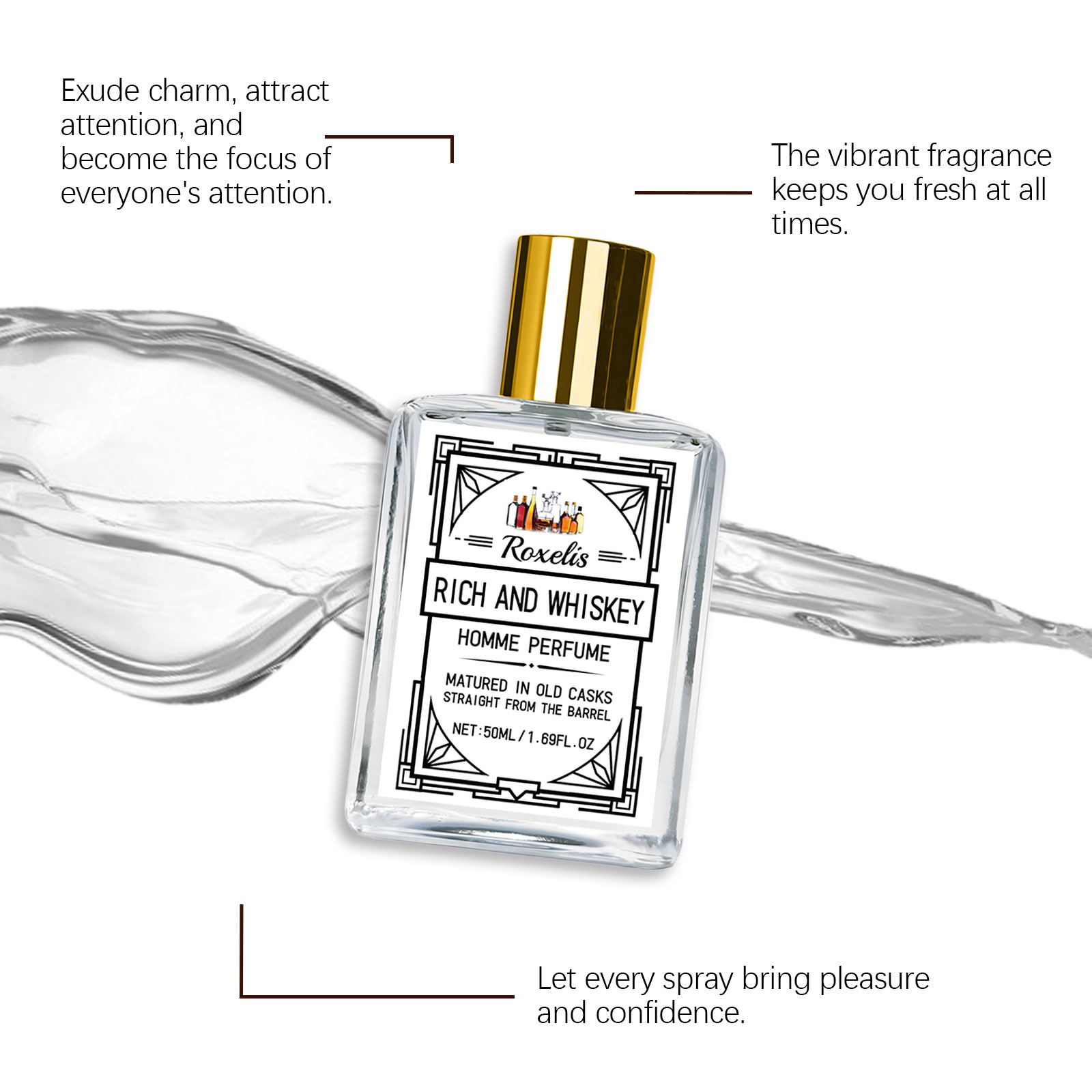 Perfume Roxelis Charm Whisky p - Perfume Fresh Fragrance reseña y precio
